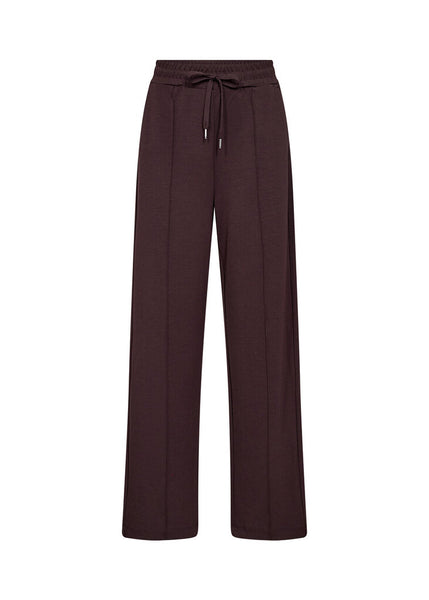 Soyaconcept 'Banu 265' Wide Leg Front Seam Pant - Chocolate Plum