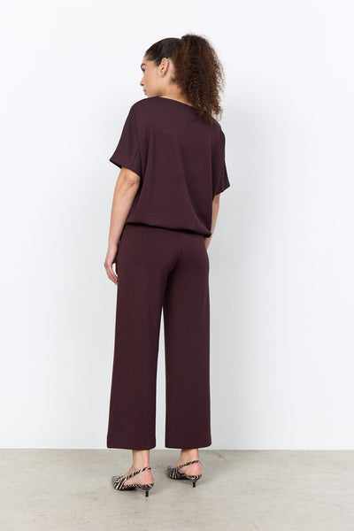 Soyaconcept 'Banu 315' Drawstring Hem Tee - Chocolate Plum