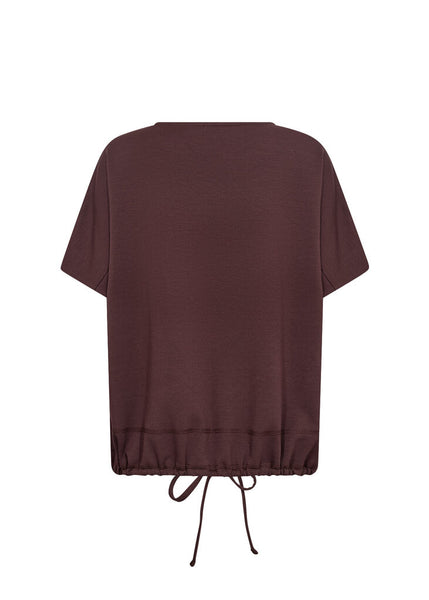 Soyaconcept 'Banu 315' Drawstring Hem Tee - Chocolate Plum