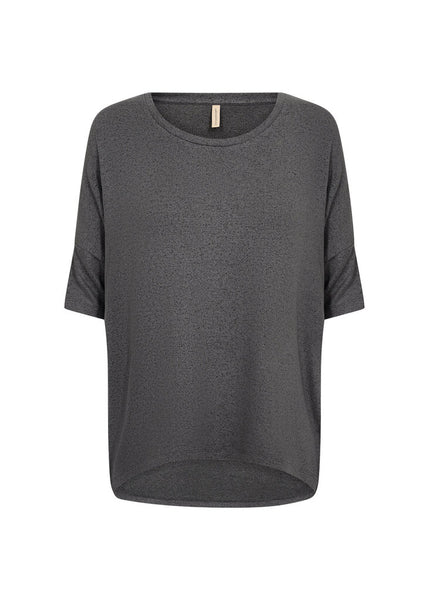 Soyaconcept 'Biara 96' Short Sleeve Top - Dark Earth