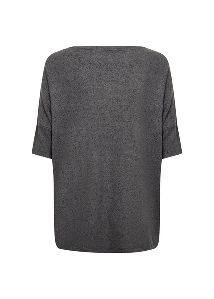 Soyaconcept 'Biara 96' Short Sleeve Top - Dark Earth