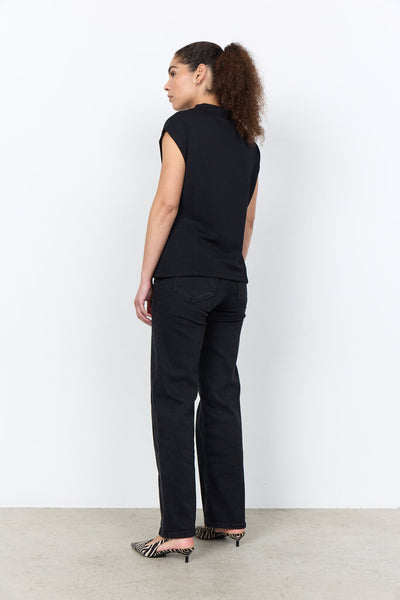 Soyaconcept 'Banu 314' High Neck Sleeveless Top - Black