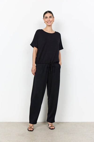 Soyaconcept 'Banu 315' Drawstring Hem Tee - Black