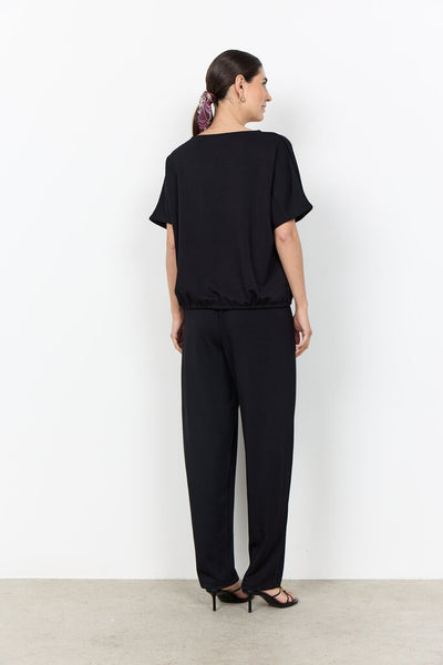 Soyaconcept 'Banu 315' Drawstring Hem Tee - Black