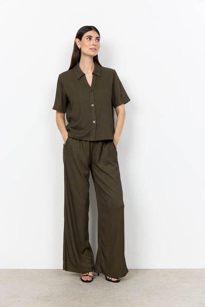 Soyaconcept 'Delal' Textured Button Front Top