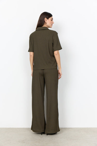 Soyaconcept 'Delal' Textured Button Front Top