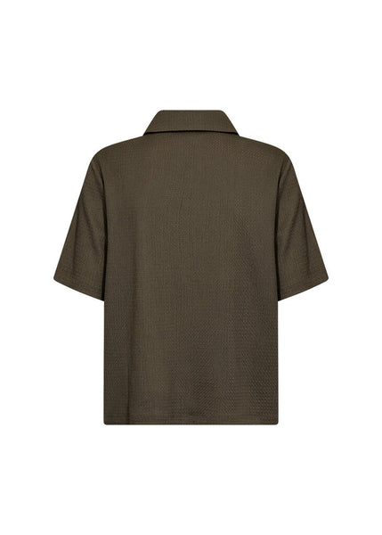 Soyaconcept 'Delal' Textured Button Front Top