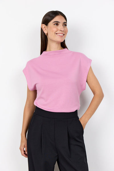 Soyaconcept 'Banu 314' High Neck Sleeveless Top - Mauve Orchid