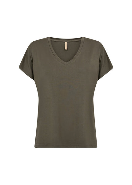 Soyaconcept 'Marica 32' V-Neck Tee - Grape Leaf