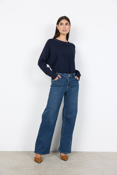Soyaconcept 'Dollie 663' Boatneck Sweater - Navy