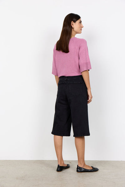 Soyaconcept 'Dollie 791' Pullover Short Sleeve Sweater - Mauve Orchid
