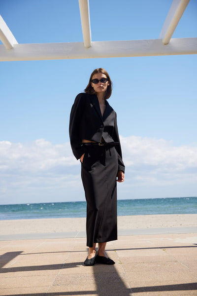 Soaked in Luxury 'Corinne' Cropped Blazer