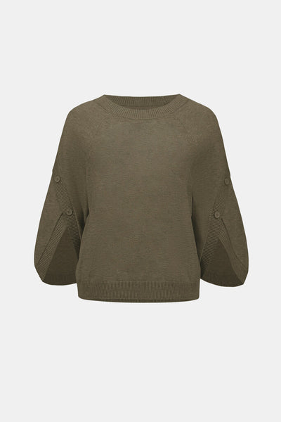Joseph Ribkoff 263935 Tulip Sleeve Sweater - Avocado