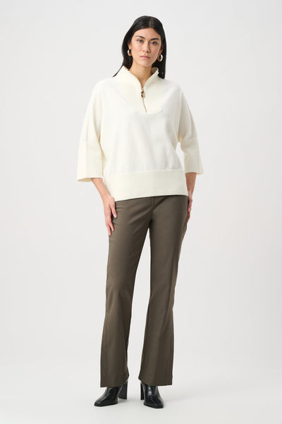 Joseph Ribkoff 263937 Zip Funnel Neck Sweater