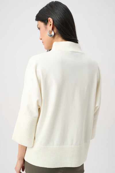 Joseph Ribkoff 263937 Zip Funnel Neck Sweater