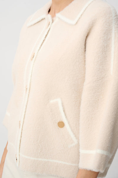 Joseph Ribkoff 263950 Feather Yarn Knit Jacket