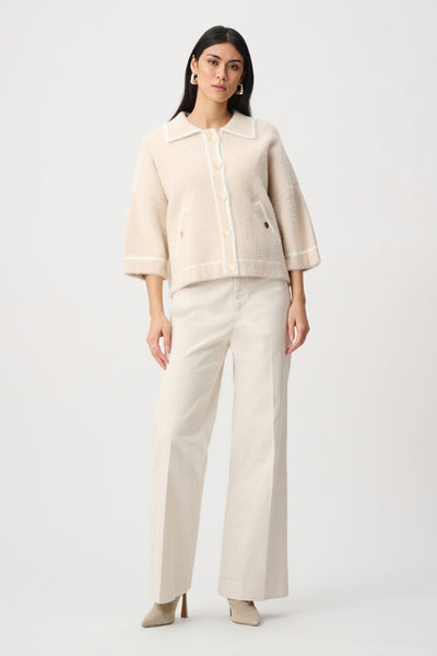 Joseph Ribkoff 263950 Feather Yarn Knit Jacket
