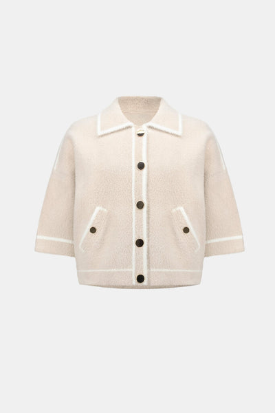 Joseph Ribkoff 263950 Feather Yarn Knit Jacket