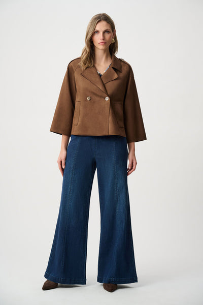 Joseph Ribkoff 263000 Scuba Suede Boxy Jacket