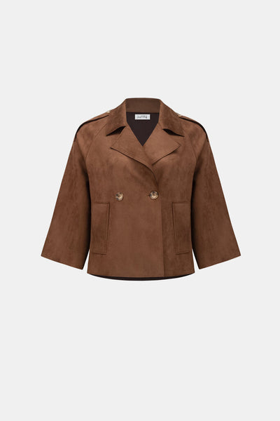 Joseph Ribkoff 263000 Scuba Suede Boxy Jacket
