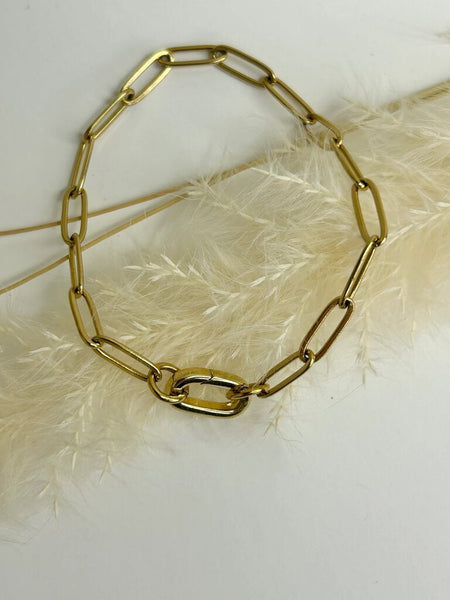 Isla Rae 'Journey' Paperclip Clasp Bracelet