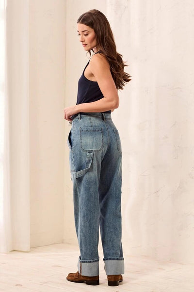 Tribal 'Audrey' Carpenter Jeans with Scarf