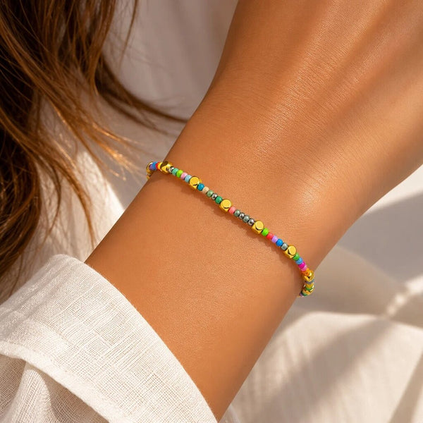 Hackney Nine 'Ayda' Confetti Luxe Beaded Bracelet
