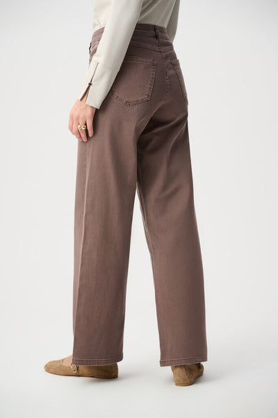 Joseph Ribkoff 'Goldie' Classic Wide-Leg Stretch Jeans - Mink
