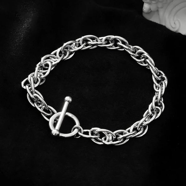 Hackney Nine 'Arda' Chunky Multi-Link Bracelet - Silver