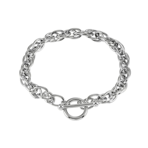 Hackney Nine 'Arda' Chunky Multi-Link Bracelet - Silver