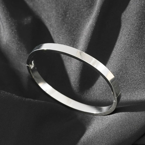 Hackney Nine 'Attili' Band Bangle Bracelet - Silver