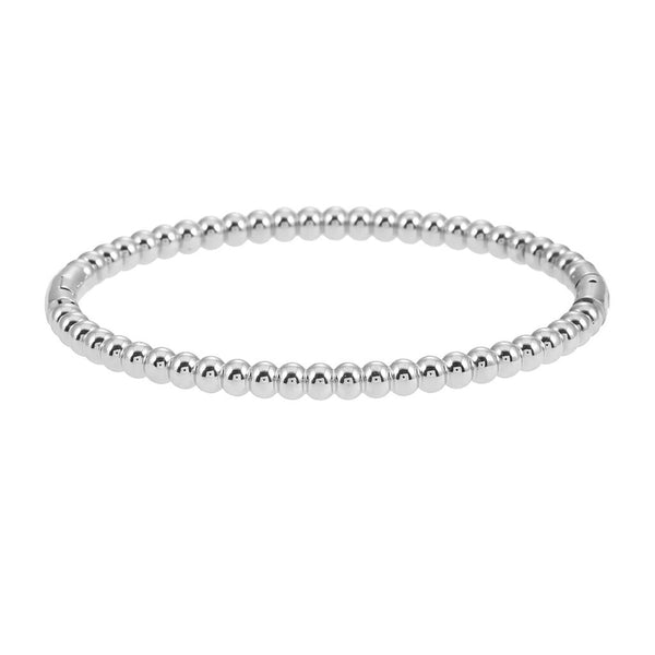 Hackney Nine 'Hanxi' Classic Ball-Bead Bracelet - Silver