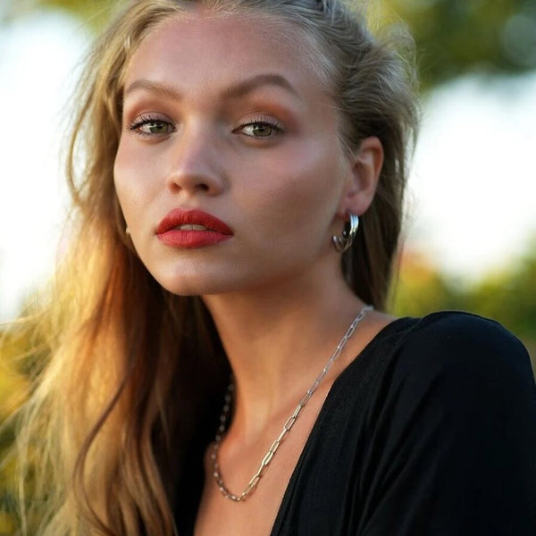 Hackney Nine 'Palermo' Paper-Clip Chain Necklace - Silver