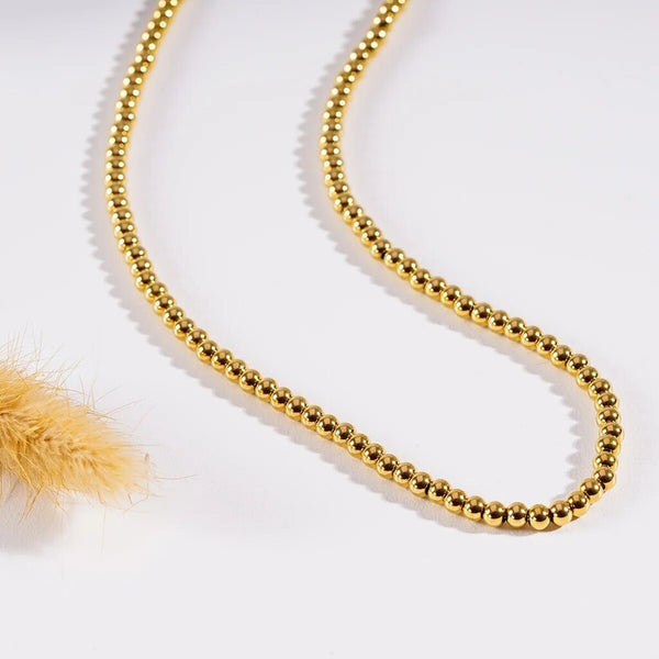 Hackney Nine 'Rikko' Ball-Beads Contemporary Chain Necklace