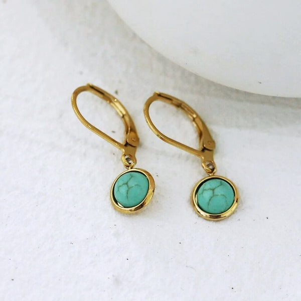 Hackney Nine 'Taylor' Turquoise Stone Dangle Earrings