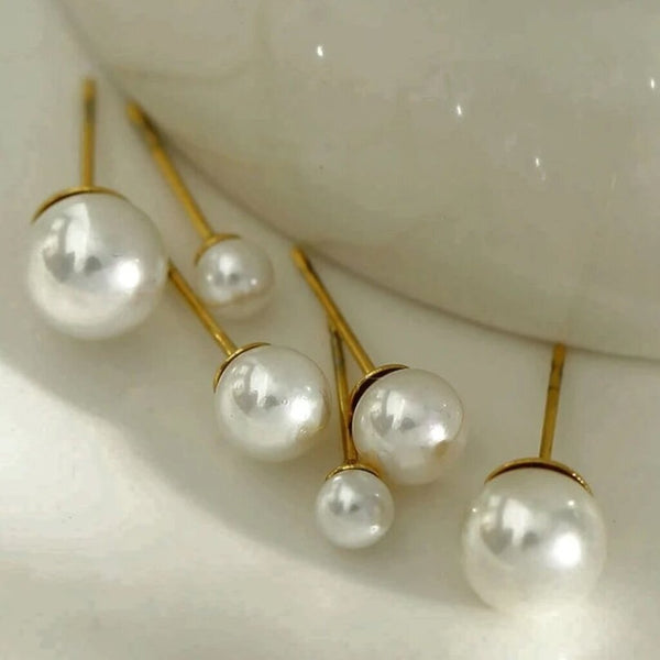 Hackney Nine 'Trinity' 3-Pair Fresh Water Pearl Stud Set