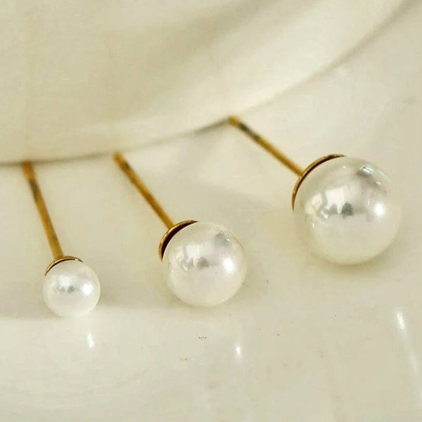 Hackney Nine 'Trinity' 3-Pair Fresh Water Pearl Stud Set