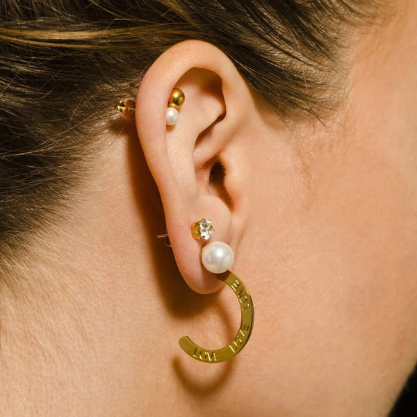 Hackney Nine 'Trinity' 3-Pair Fresh Water Pearl Stud Set