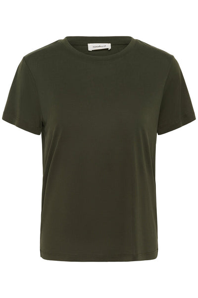 Soaked in Luxury 'Columbine' Crew Neck Tee - Rosin