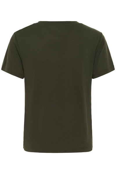 Soaked in Luxury 'Columbine' Crew Neck Tee - Rosin