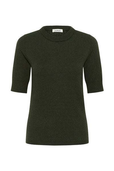 Soaked in Luxury 'Spina' Knit Pullover Tee - Rosin