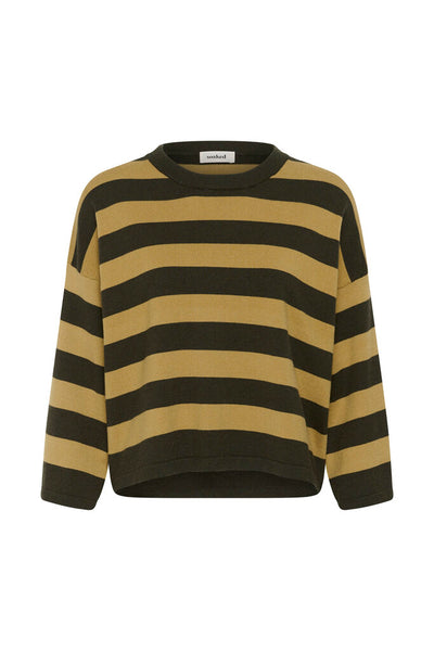 Soaked in Luxury 'Spina' Striped Boxy Knit Top