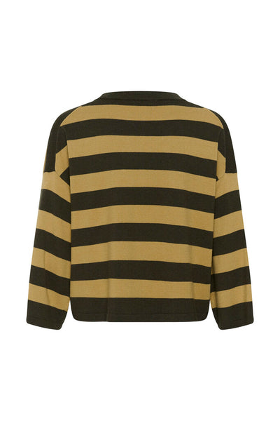 Soaked in Luxury 'Spina' Striped Boxy Knit Top