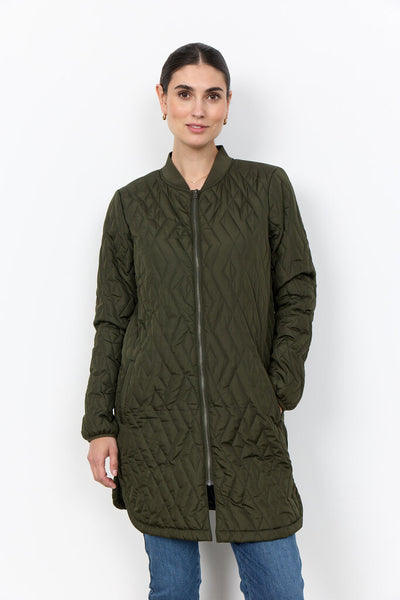 Soyaconcept 'Fenya 10' Quilted Jacket - Forest Night