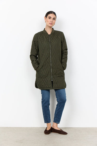 Soyaconcept 'Fenya 10' Quilted Jacket - Forest Night