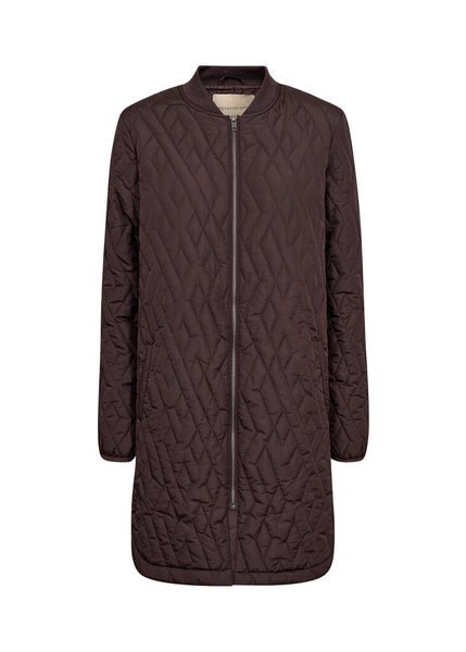 Soyaconcept 'Fenya 10' Quilted Jacket - Chocolate Plum