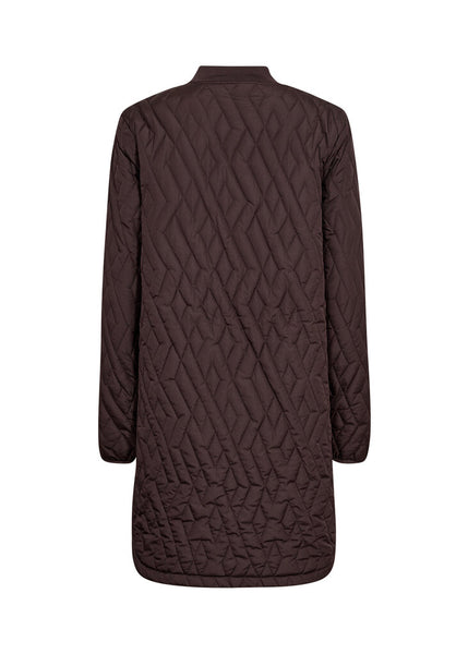 Soyaconcept 'Fenya 10' Quilted Jacket - Chocolate Plum