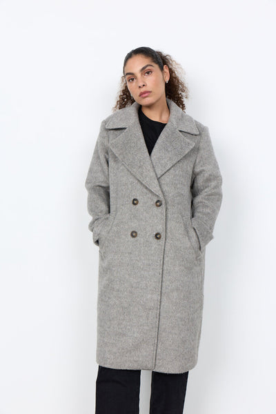 Soyaconcept 'Garbie 2' Wool Blend Double Breasted Coat