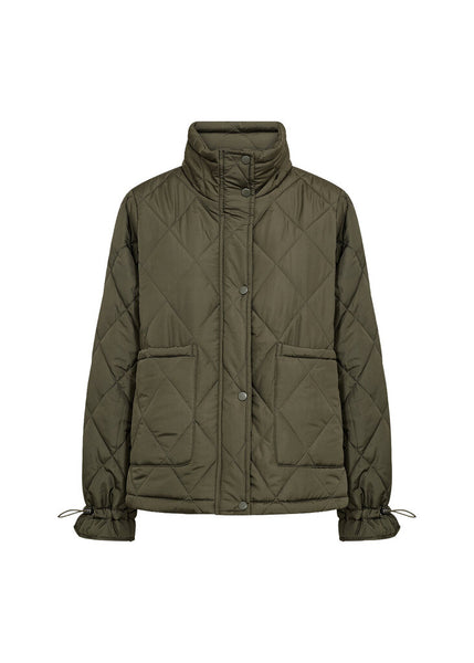 Soyaconcept 'Fenya 80' Quilted Short Jacket - Forest Night