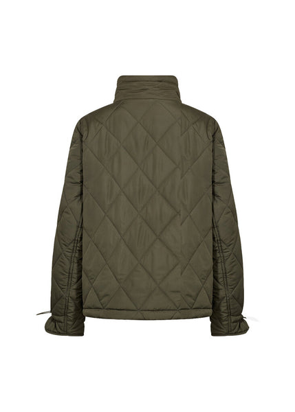 Soyaconcept 'Fenya 80' Quilted Short Jacket - Forest Night
